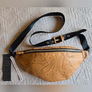 Belt Bag Tan Embossed 47"-51"